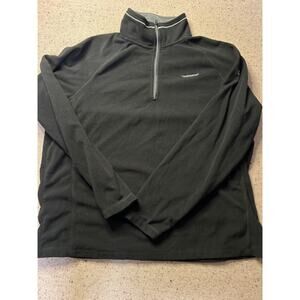 Craghoppers Quarter Zip Jumper Mens Size XXL Black Logo Pullover Fleece Jumper